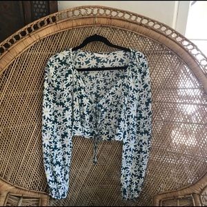 Floral Crop Blouse